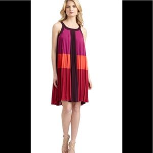 BCBGmaxazria kailyn color block trapeze dress